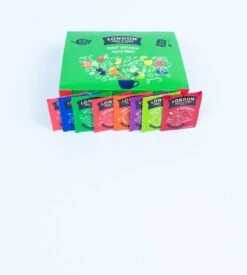 London Fruit & Herb Thee Assortiment – 80 Zakjes Thee, 10 Builtjes Met 8 Verschillende Smaken – Ideaal Cadeau Voor De Thee Liefhebber