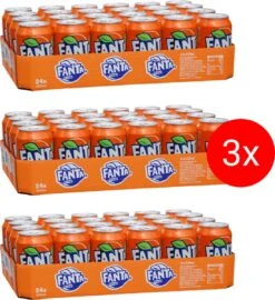 Fanta Orange Triple Pack Blik 3x 24x330 Ml