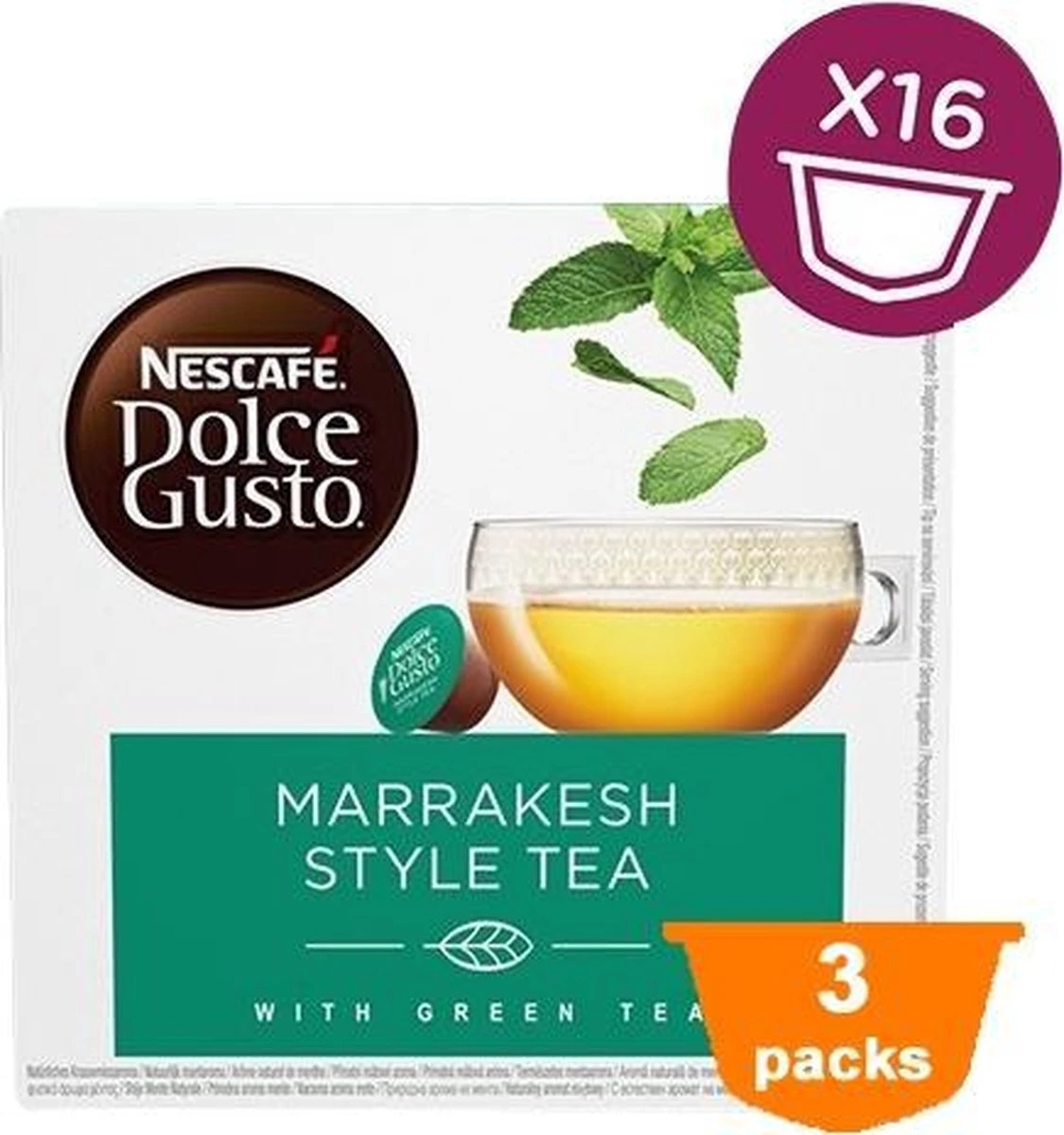 Dolce Gusto - Marrakesh Style Tea - 3x 16 Cups