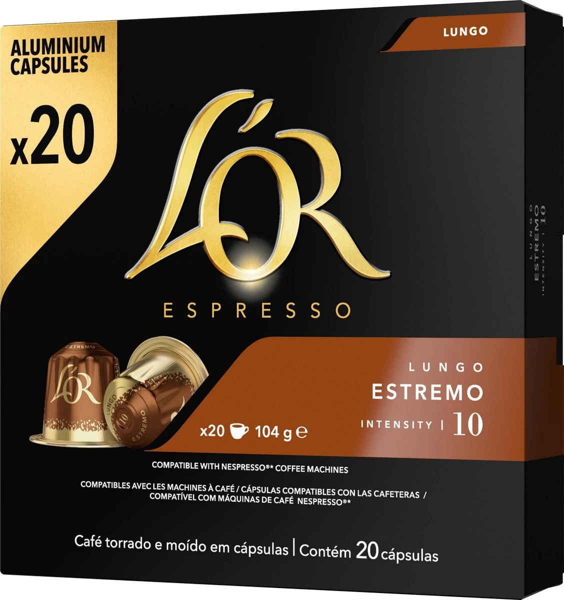 L'OR Lungo Estremo (10) - 10 X 20 Koffiecups - Afbeelding 9