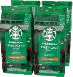 Starbucks Pike Place Medium Roast Koffiebonen - 4 Zakken à 450 Gram