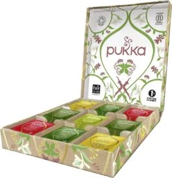 Pukka Active Kruidenthee Geschenkdoos - 5 Blends Biologische Kruidenthee, Ook Leuk Als Verjaardagscadeau - 45 Zakjes - Theedoos - GB-BIO-05