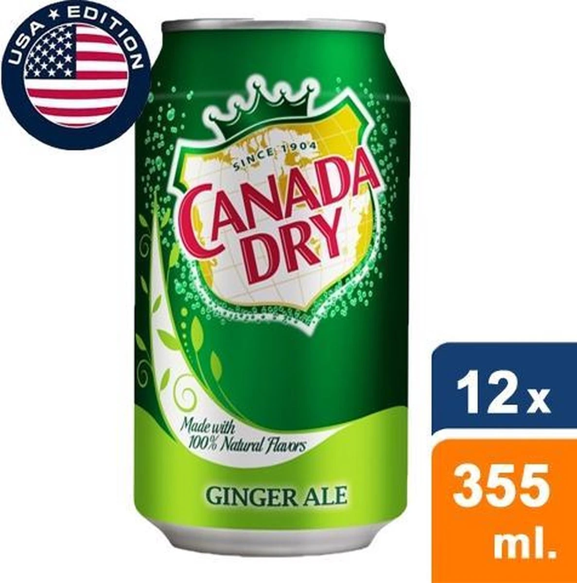 Canada Dry - Ginger Ale (USA Blikjes) - 12x 355ml