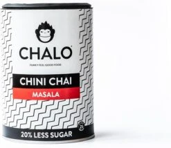 CHALO Chini Masala Chai Latte - Indische Vegan Chai - Zwarte Assam Thee - 25 Porties/ 300GR - Met Minder Suiker