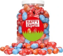 Tony's Chocolonely Paaseitjes Mixxboxx Melk, Karamel Zeezout En Donkere Melk - 2000 Gram