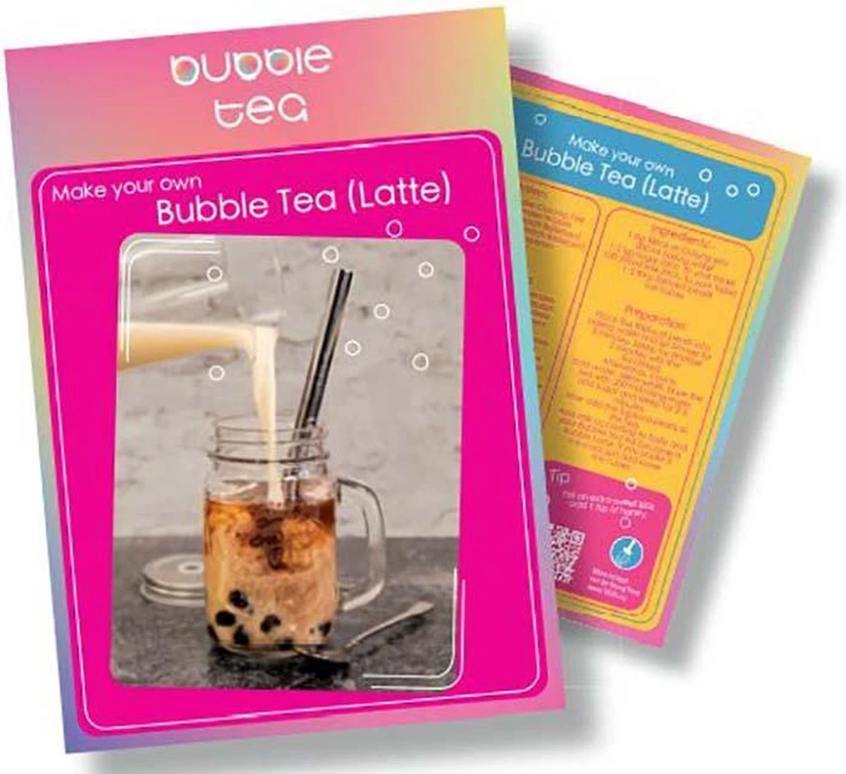 Geschenkdoos Bubble Tea - Bubble Tea Starters Kit - Maak Je Eigen Bubble Tea - Afbeelding 3