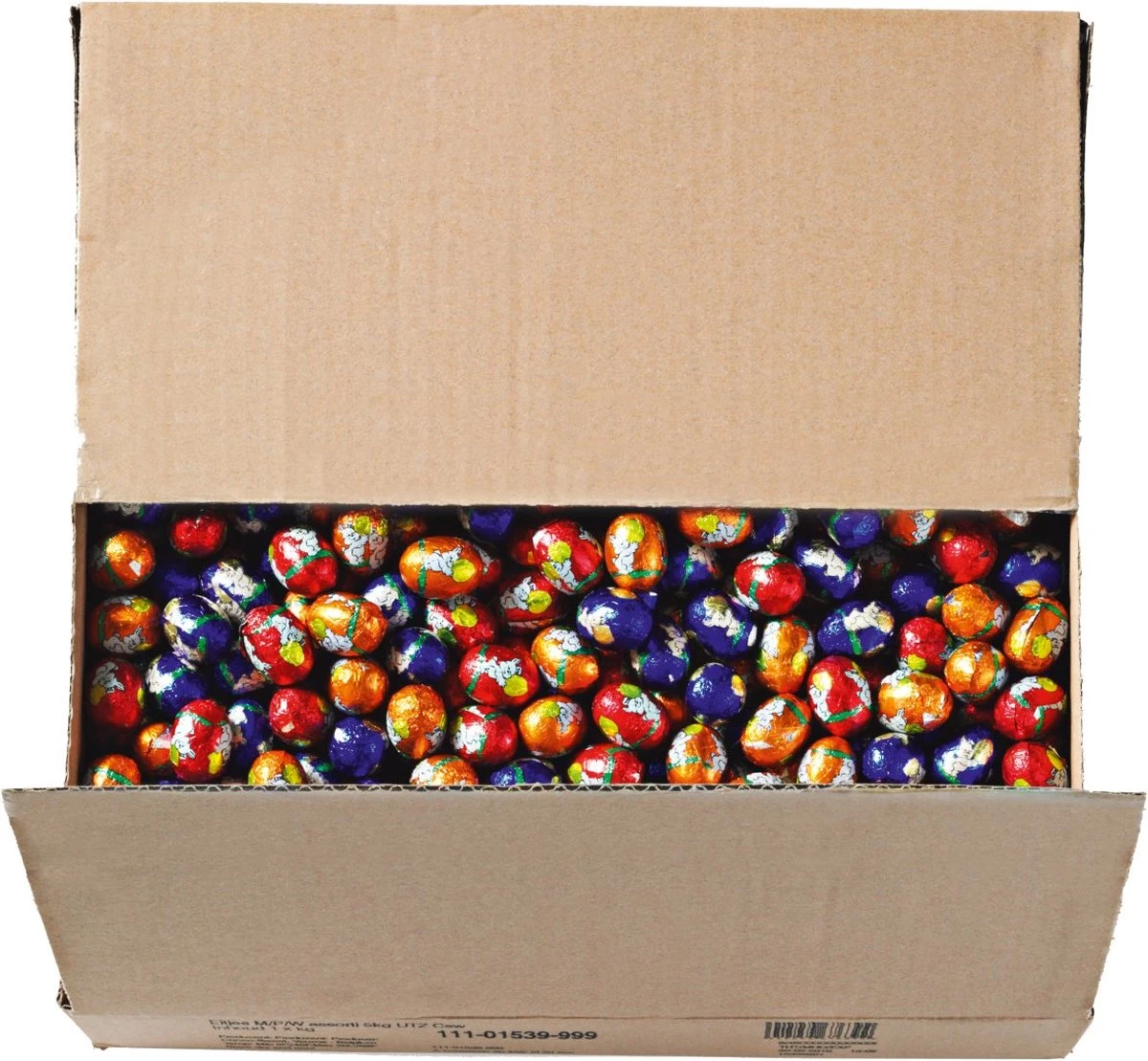 Choco Sweet Chocolade Paaseitjes Massief Melk, Puur, Wit - 5 Kg