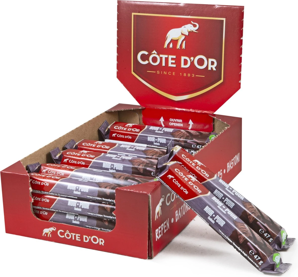 Côte D'Or Chocolade Repen Puur - 32 X 47 Gram