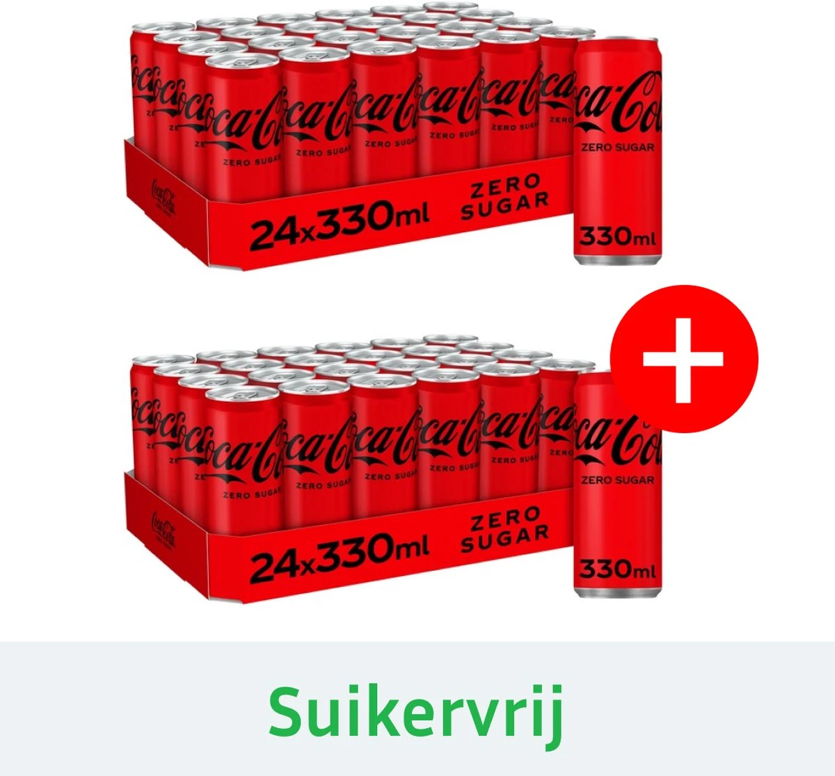 Coca-Cola Coca Cola Zero Sleekcan Pack 2x Tray 24x330 Ml NL