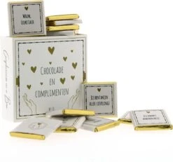 Chocolade Met Complimentjes - Chocoladecadeau - Doosje Van 60 Gram
