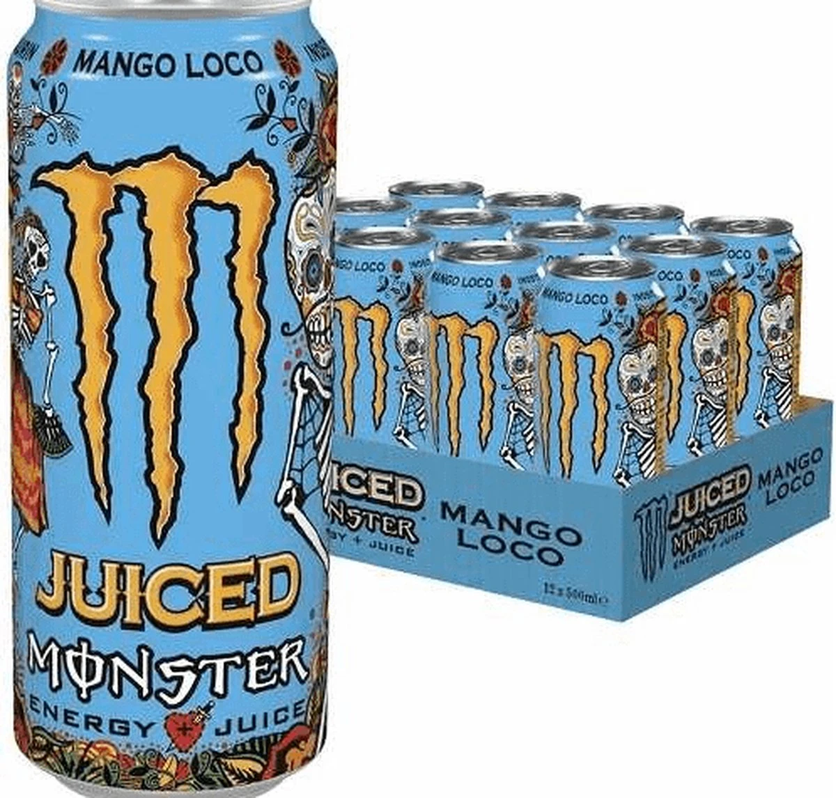Monster Energy - Juiced Mango Loco - 12x 500ml - Afbeelding 2