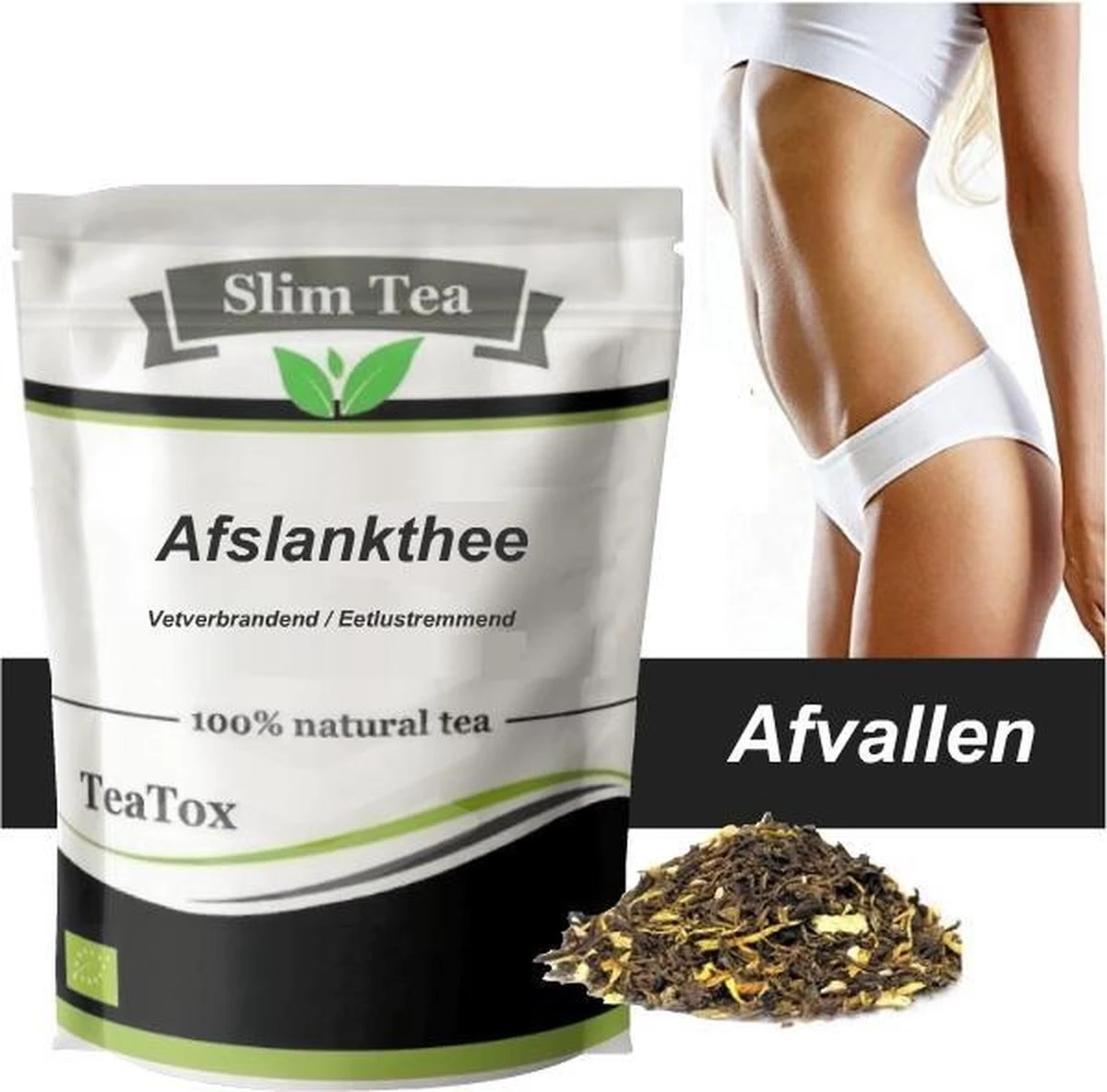 Afslankthee - Afvallen Met Afslank Thee - Vet Verbranden - Detox - Teatox | Verhoogt Vetverbranding | Onderdrukt Eetlust ✅|