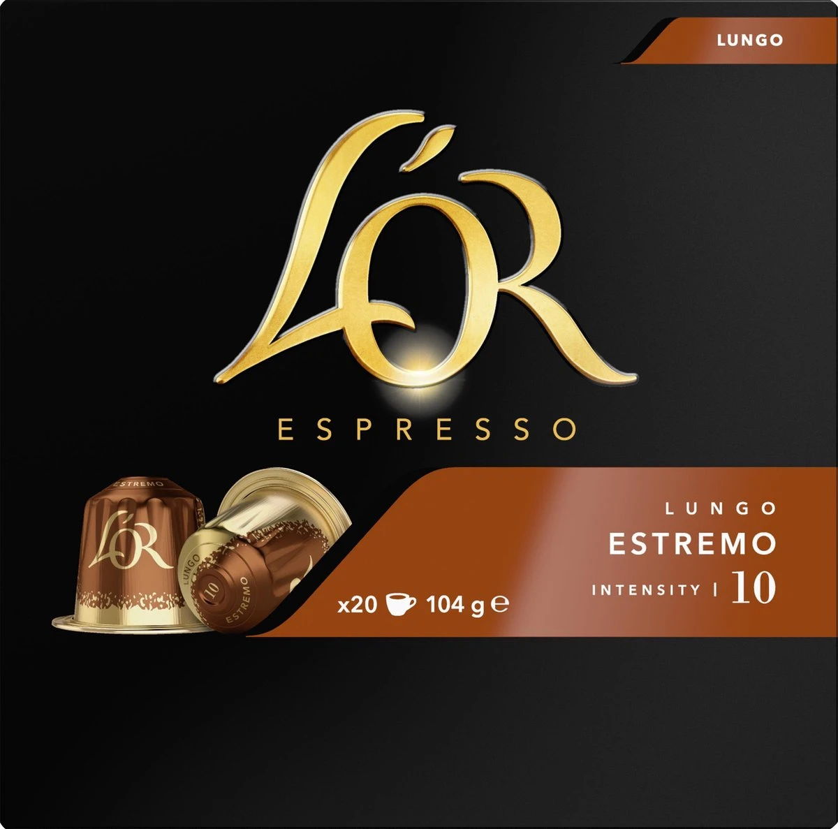 L'OR Lungo Estremo (10) - 10 X 20 Koffiecups - Afbeelding 2