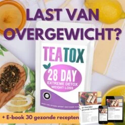 TeaTox™ 28 Dagen Afvallen Detox - Thee - Detox + E-book 30 Recepten