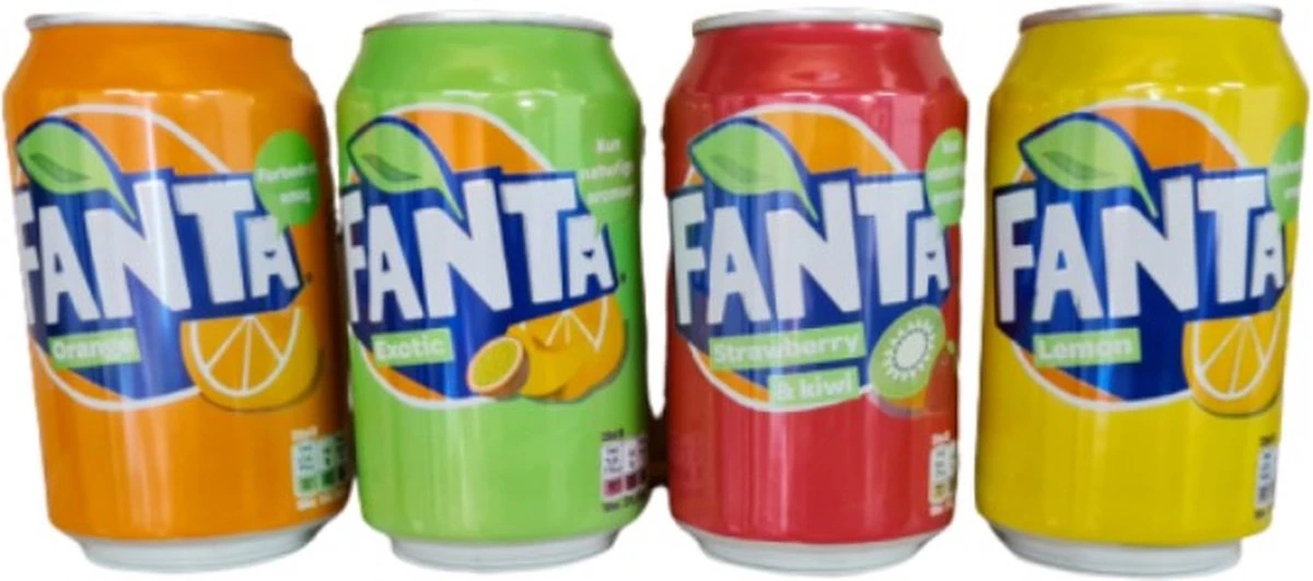 Fanta Mix Orange Strawberry Kiwi Lemon Exotic