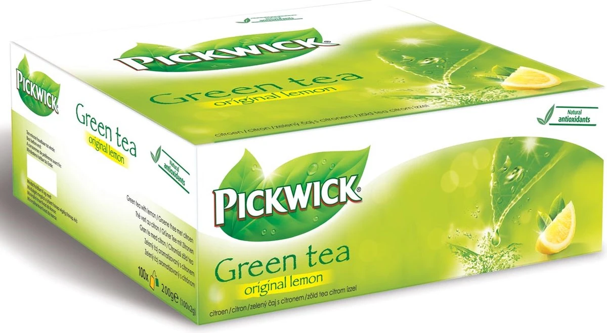 Pickwick Drank: Theezakje 2 Gr Groene Thee Lemon Pk 100 - Afbeelding 3