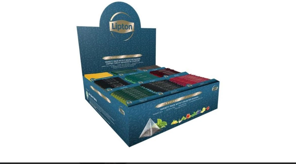 Lipton Thee Assortiment Exclusive Selection, 9 Smaken, Display Van 108 Zakjes - Afbeelding 2
