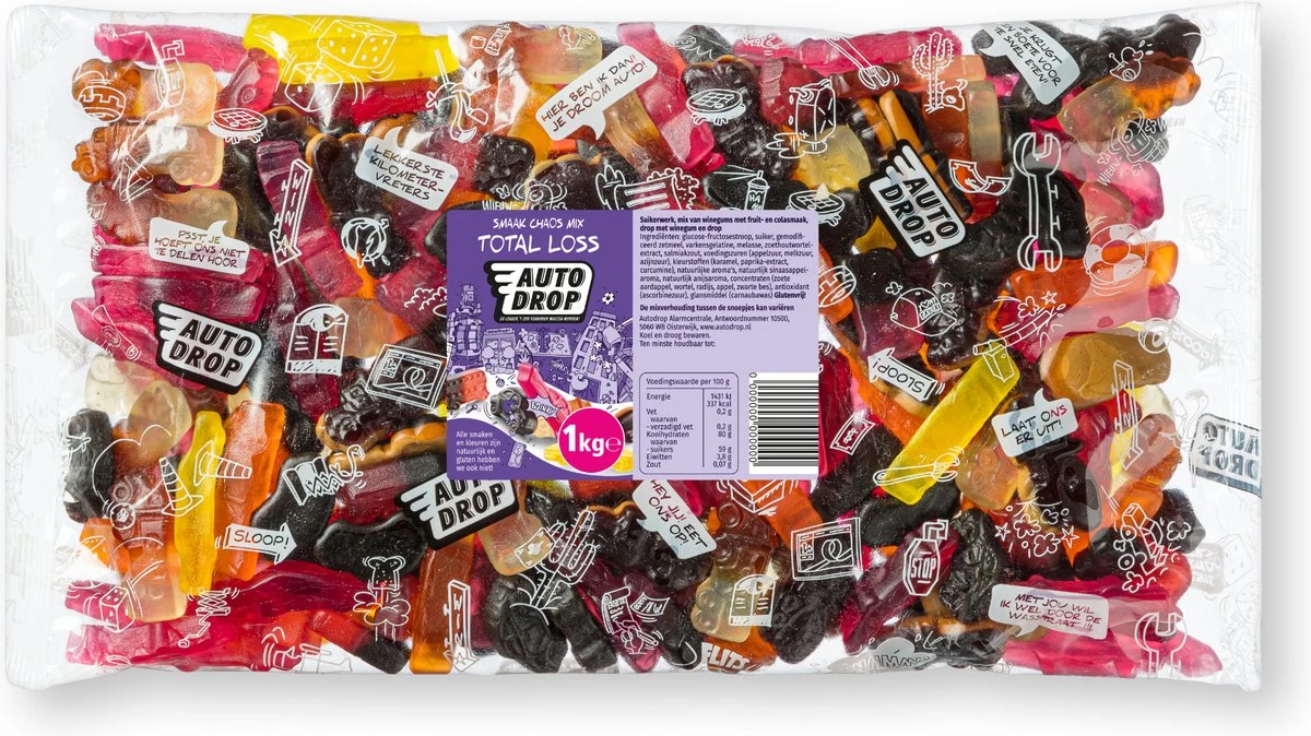 Autodrop - Total Loss - 1 Kilo - Schep Snoep - Smaak Chaos - Mix - Afbeelding 2