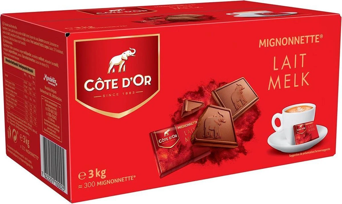 Côte D'Or Mignonnettes Melk Chocolade - 3 Kg