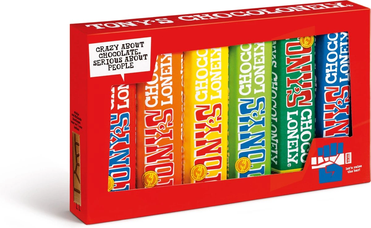 Tony's Chocolonely Chocolade Proeverijtje Get Well Zoen - 288 Gram - Beterschap Cadeau - Repen Melk En Puur - Geschenk - Fairtrade Chocolade - Afbeelding 7
