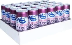 Hero Cassis Frisdrank Blikjes - The Original - Gemaakt Van Zwarte Bessen - Handige Tray - 24 X 250ml