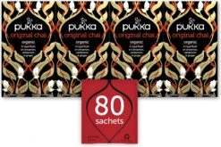 Pukka Original Chai Thee, Met Kaneel, Gember En Kardemom - 4 X 20 Zakjes - GB-BIO-05