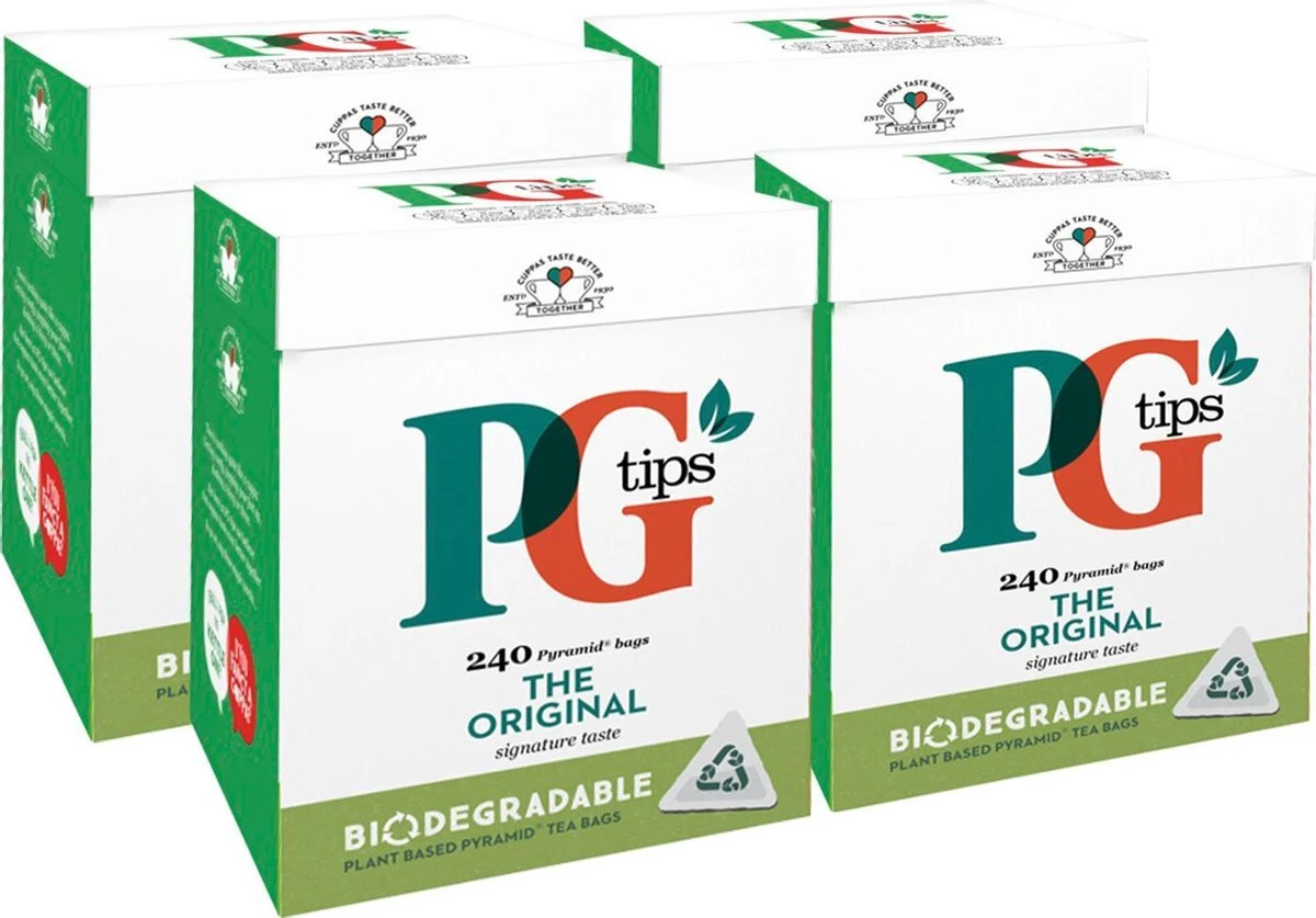 PG Tips | 100% Zwarte Thee | 4x 240 Zakjes | Extra Grote Verpakking - Afbeelding 3