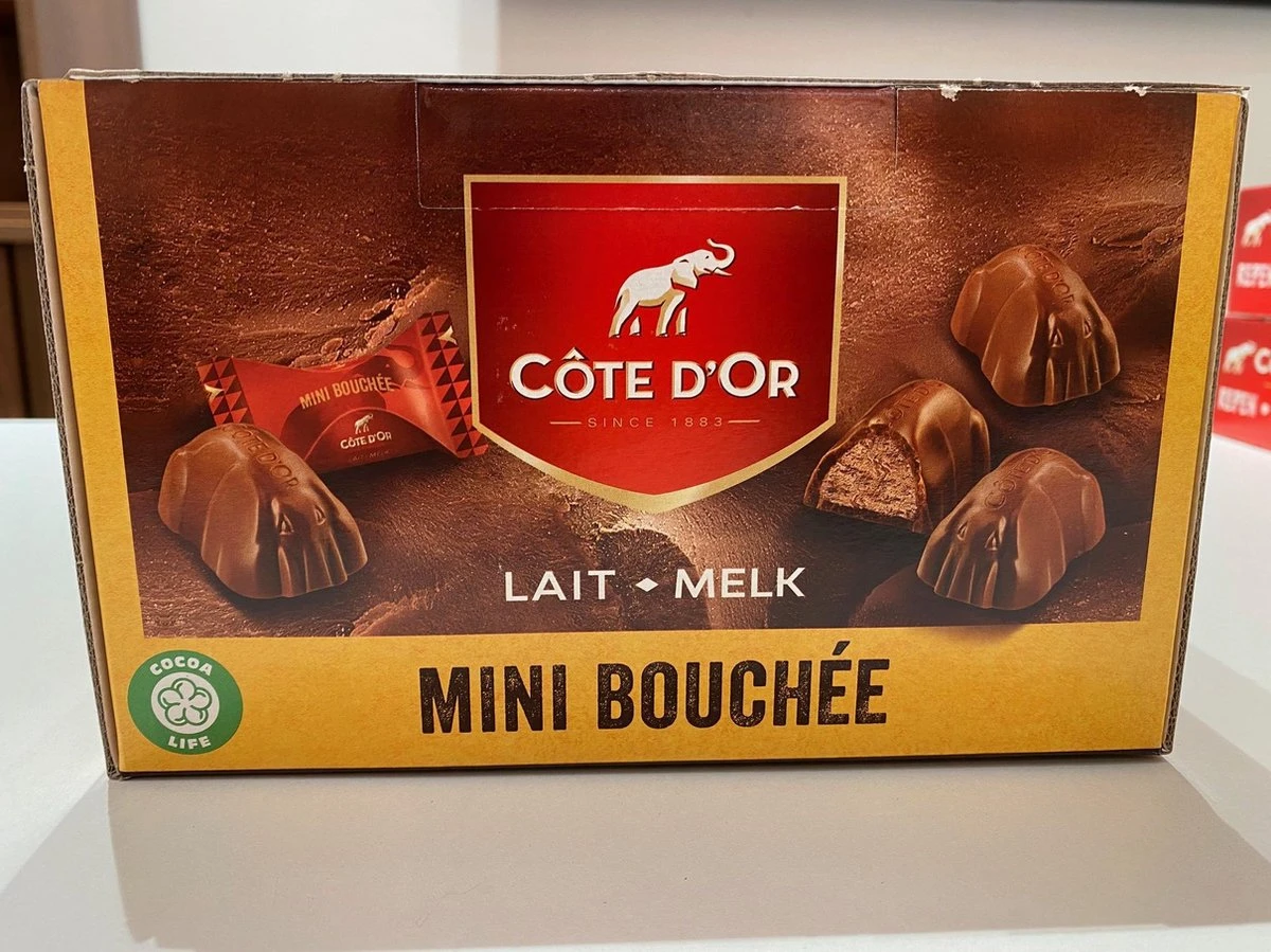 Chocolade Bonbons Côte D'Or Mini Bouchée 1kg +/-106 Stuks