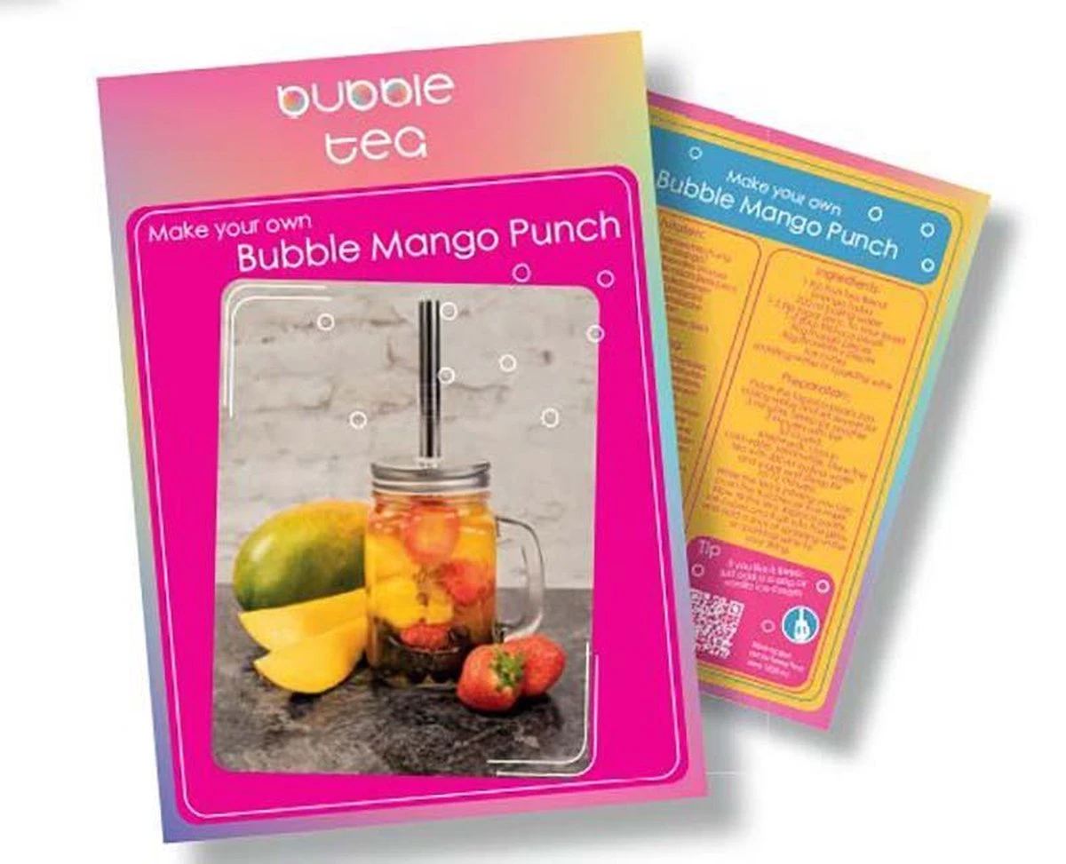 Geschenkdoos Bubble Tea - Bubble Tea Starters Kit - Maak Je Eigen Bubble Tea - Afbeelding 2