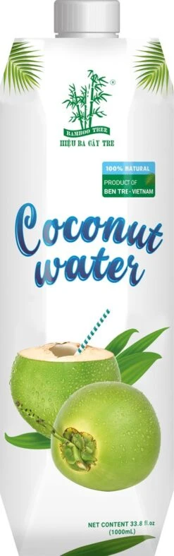 BAMBOO TREE | Kokoswater | 12x 1L | Voordeelverpakking|100% Natuurlijk