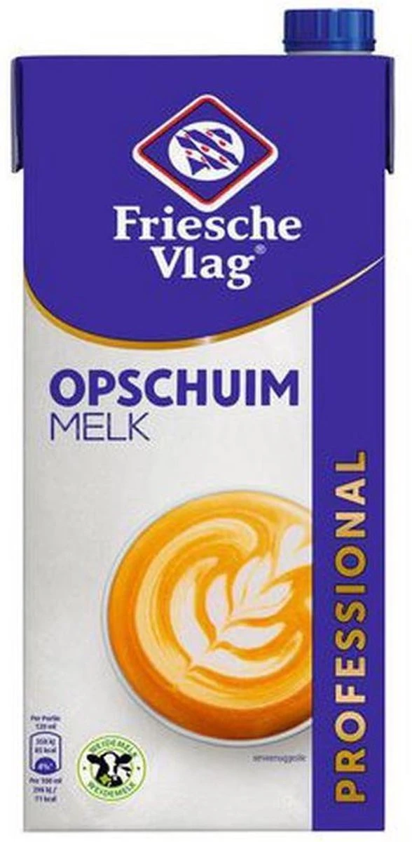 Friesche Vlag Volle Opschuimmelk - 12 X 1 Liter - Afbeelding 2