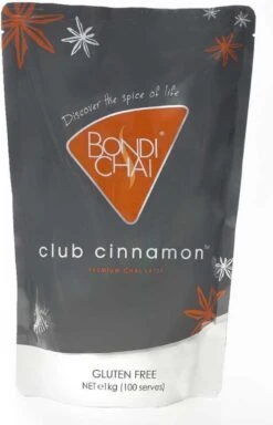Bondi Chai Latte Club Cinnamon - 100 Servings - Glutenvrij - Vetvrij - Barista Koffiebar-kwaliteit