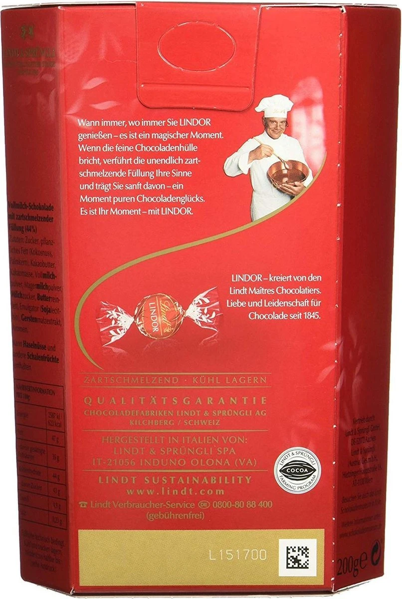 Lindt Lindor Melk Chocoladebollen - 200 Gram - Afbeelding 2