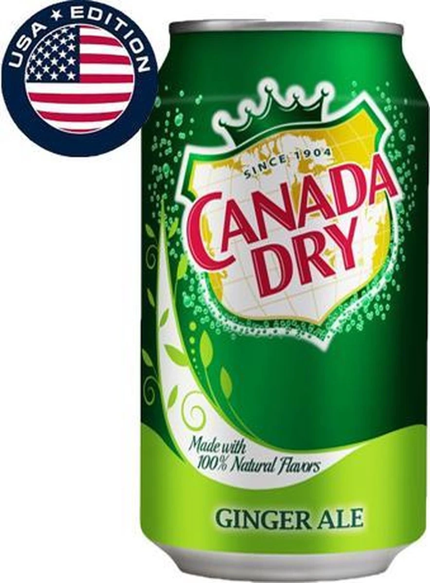 Canada Dry - Ginger Ale (USA Blikjes) - 12x 355ml - Afbeelding 2