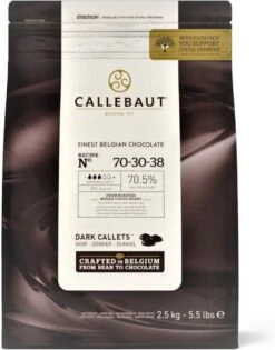 Callebaut Chocolade Callets - Extra Puur (70,5%) - 2,5 Kg